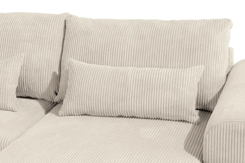 Copenhagen 5-sits Högervänd U-formad Soffa med Divan och Schäslong i Manchester - Beige - Möbler - Soffa - U-soffa