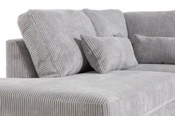 Copenhagen 5-sits Högervänd U-formad Soffa med Divan och Schäslong i Manchester - Ljusgrå - Möbler - Soffa - U-soffa