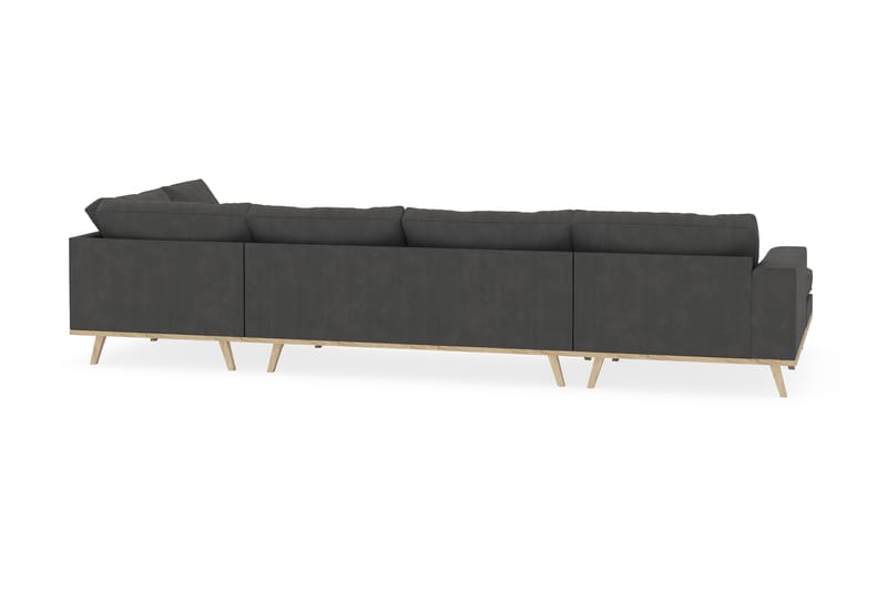 Copenhagen 5-sits Högervänd U-formad Soffa med Divan och Schäslong i Manchester - Mörkgrå - Möbler - Soffa - U-soffa