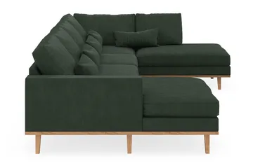 Copenhagen 5-sits Högervänd U-formad Soffa med Divan och Schäslong i Manchester - Mörkgrön - Möbler - Soffa - U-soffa