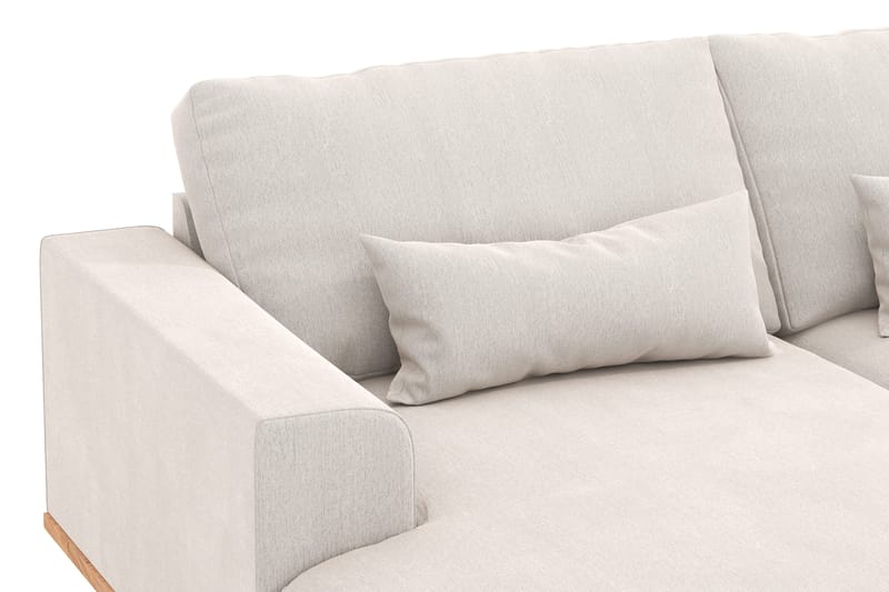 Copenhagen 5-sits Högervänd U-formad Soffa med Divan och Schäslong i Sammet - Krämvit - Möbler - Soffa - U-soffa