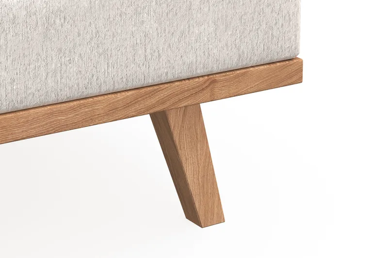 Copenhagen 5-sits Högervänd U-formad Soffa med Divan och Schäslong i Sammet - Krämvit - Möbler - Soffa - U-soffa