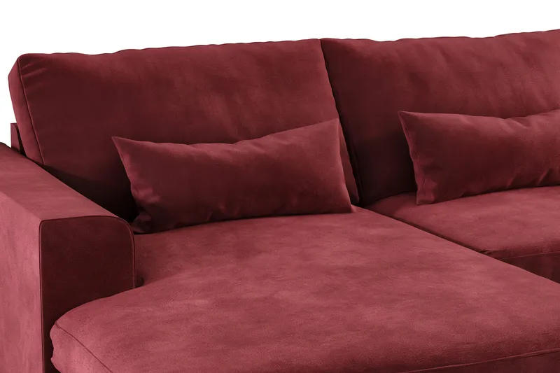 Copenhagen 5-sits Högervänd U-formad Soffa med Divan och Schäslong i Sammet - Lila - Möbler - Soffa - U-soffa