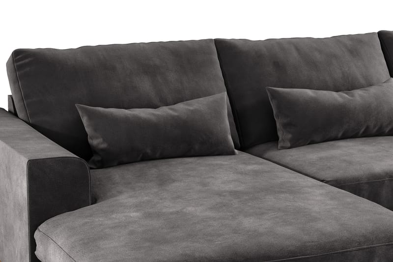 Copenhagen 5-sits Högervänd U-formad Soffa med Divan och Schäslong i Sammet - Mörkgrå - Möbler - Soffa - U-soffa