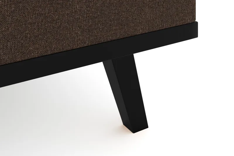 Copenhagen 5-sits Högervänd U-formad Soffa med Divan och Schäslong i Tyg - Brun - Möbler - Soffa - U-soffa