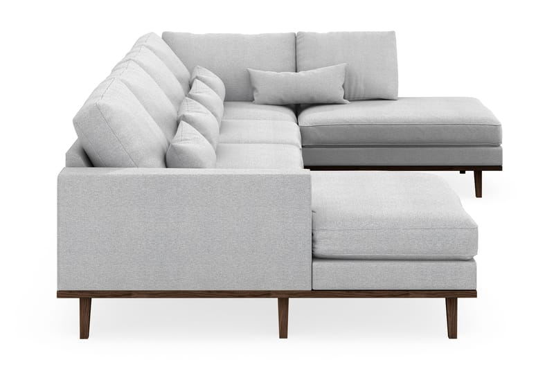 Copenhagen 5-sits Högervänd U-formad Soffa med Divan och Schäslong i Tyg - Ljusgrå - Möbler - Soffa - U-soffa