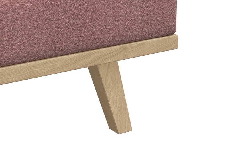 Copenhagen 5-sits Högervänd U-formad Soffa med Divan och Schäslong i Tyg - Rosa - Möbler - Soffa - U-soffa