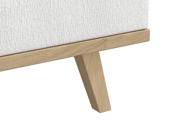 Copenhagen 5-sits Högervänd U-formad Soffa med Divan och Schäslong i Tyg - Vit - Möbler - Soffa - U-soffa