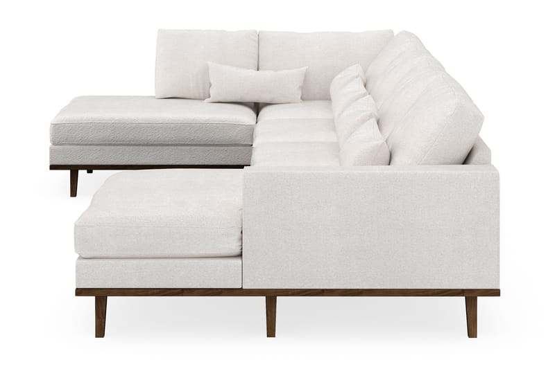 Copenhagen 5-sits Vänstervänd U-formad Soffa med Divan och Schäslong i Bouclé - Vit - Möbler - Soffa - U-soffa