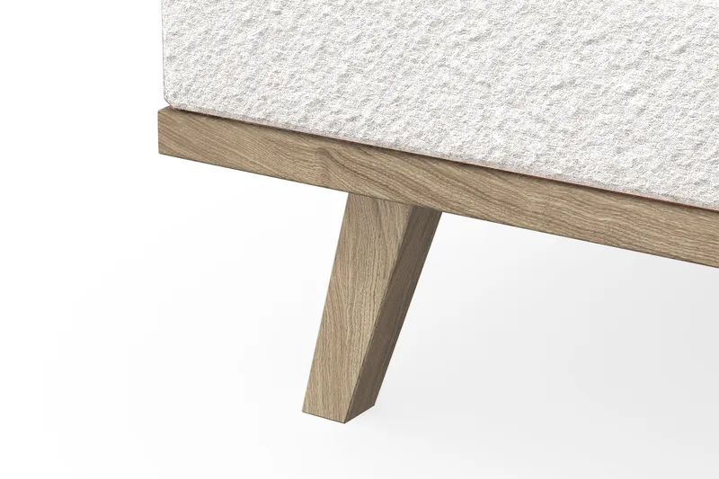 Copenhagen 5-sits Vänstervänd U-formad Soffa med Divan och Schäslong i Bouclé - Vit - Möbler - Soffa - U-soffa