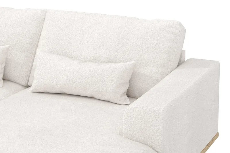 Copenhagen 5-sits Vänstervänd U-formad Soffa med Divan och Schäslong i Bouclé - Vit - Möbler - Soffa - U-soffa