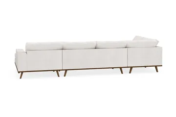 Copenhagen 5-sits Vänstervänd U-formad Soffa med Divan och Schäslong i Bouclé - Vit - Möbler - Soffa - U-soffa