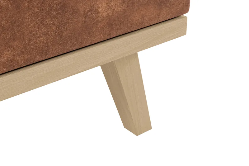 Copenhagen 5-sits Vänstervänd U-formad Soffa med Divan och Schäslong i Konstläder - Brun - Möbler - Soffa - U-soffa