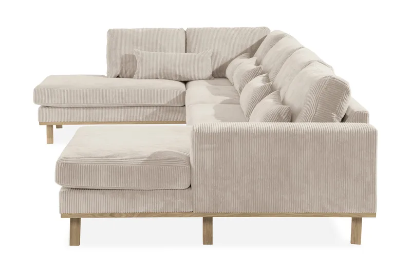Copenhagen 5-sits Vänstervänd U-formad Soffa med Divan och Schäslong i Manchester - Beige - Möbler - Soffa - U-soffa