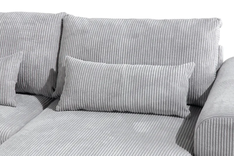 Copenhagen 5-sits Vänstervänd U-formad Soffa med Divan och Schäslong i Manchester - Ljusgrå - Möbler - Soffa - U-soffa