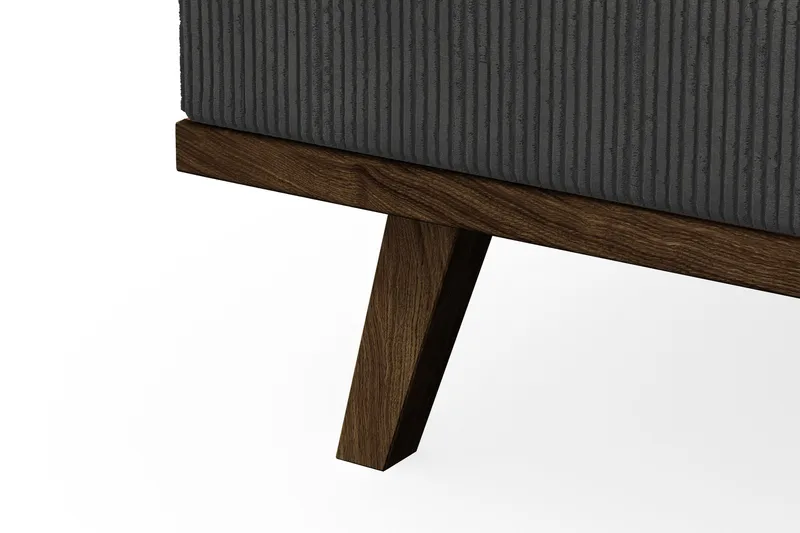 Copenhagen 5-sits Vänstervänd U-formad Soffa med Divan och Schäslong i Manchester - Mörkgrå - Möbler - Soffa - U-soffa