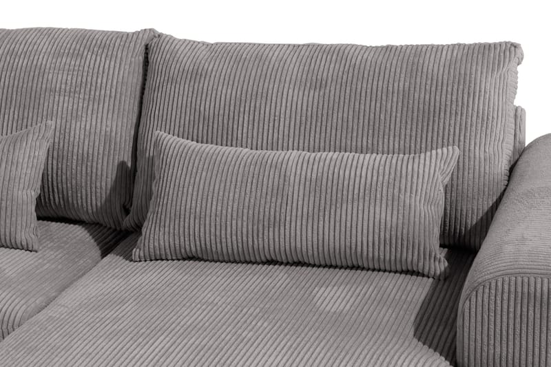 Copenhagen 5-sits Vänstervänd U-formad Soffa med Divan och Schäslong i Manchester - Mörkgrå - Möbler - Soffa - U-soffa