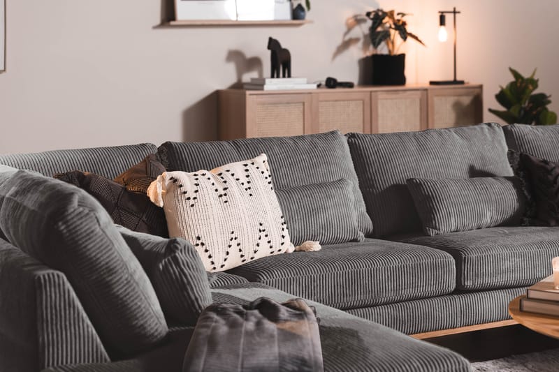 Copenhagen 5-sits Vänstervänd U-formad Soffa med Divan och Schäslong i Manchester - Mörkgrå - Möbler - Soffa - U-soffa