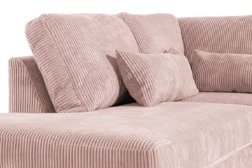 Copenhagen 5-sits Vänstervänd U-formad Soffa med Divan och Schäslong i Manchester - Rosa - Möbler - Soffa - U-soffa