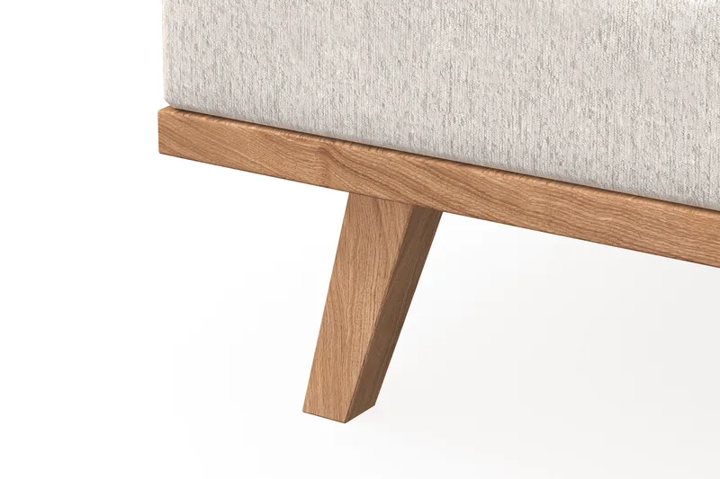 Copenhagen 5-sits Vänstervänd U-formad Soffa med Divan och Schäslong i Sammet - Krämvit - Möbler - Soffa - U-soffa