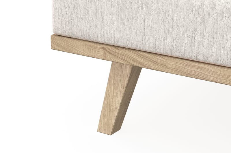 Copenhagen 5-sits Vänstervänd U-formad Soffa med Divan och Schäslong i Sammet - Krämvit - Möbler - Soffa - U-soffa