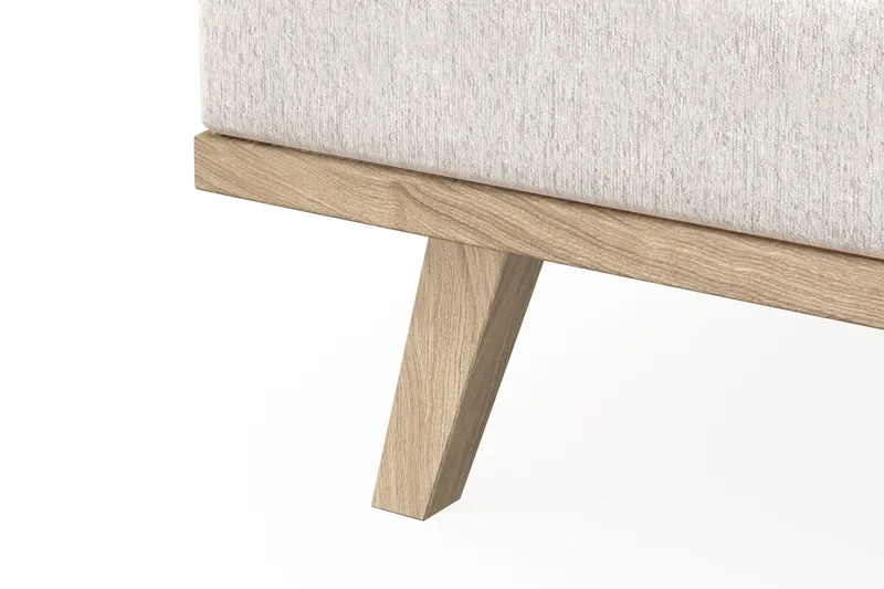 Copenhagen 5-sits Vänstervänd U-formad Soffa med Divan och Schäslong i Sammet - Krämvit - Möbler - Soffa - U-soffa