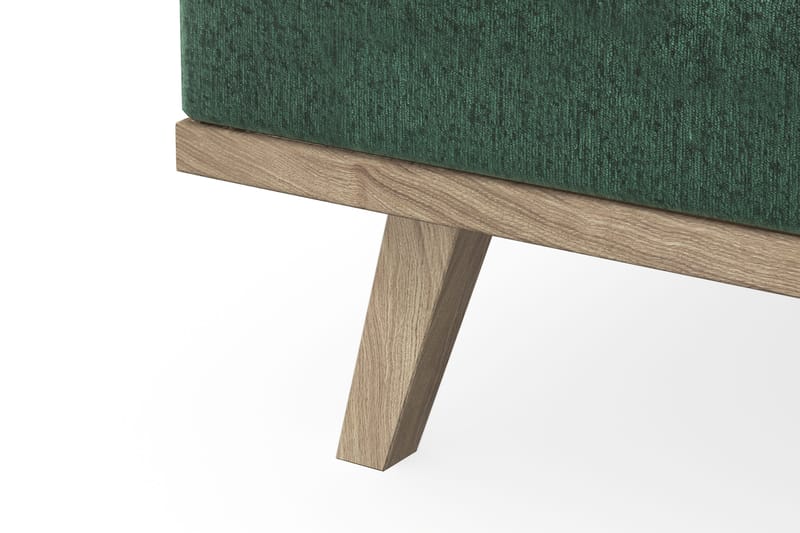 Copenhagen 5-sits Vänstervänd U-formad Soffa med Divan och Schäslong i Sammet - Mörkgrön - Möbler - Soffa - U-soffa