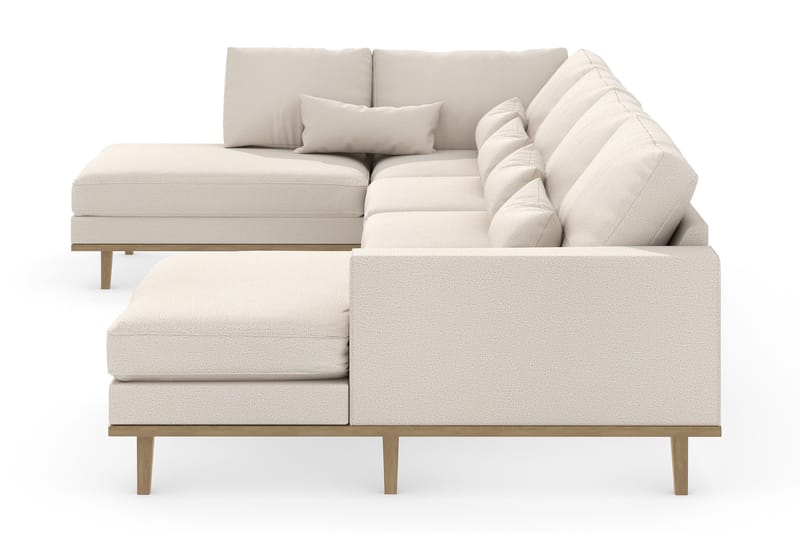 Copenhagen 5-sits Vänstervänd U-formad Soffa med Divan och Schäslong i Tyg - Beige - Möbler - Soffa - U-soffa