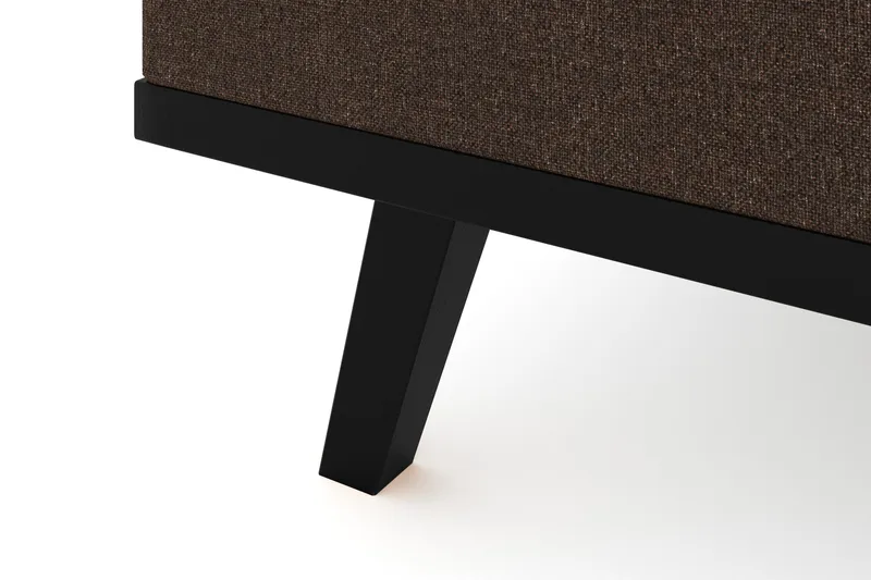 Copenhagen 5-sits Vänstervänd U-formad Soffa med Divan och Schäslong i Tyg - Brun - Möbler - Soffa - U-soffa