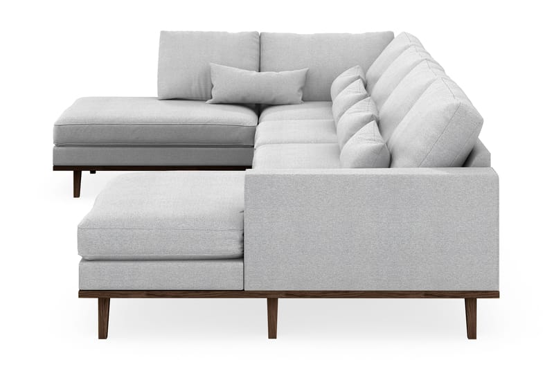 Copenhagen 5-sits Vänstervänd U-formad Soffa med Divan och Schäslong i Tyg - Ljusgrå - Möbler - Soffa - U-soffa
