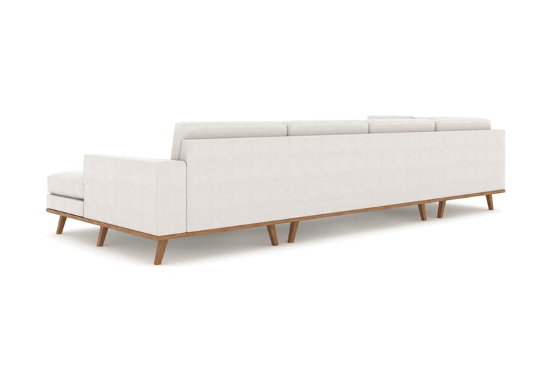 Copenhagen 5-sits Vänstervänd U-formad Soffa med Divan och Schäslong i Tyg - Ljusgrå - Möbler - Soffa - U-soffa