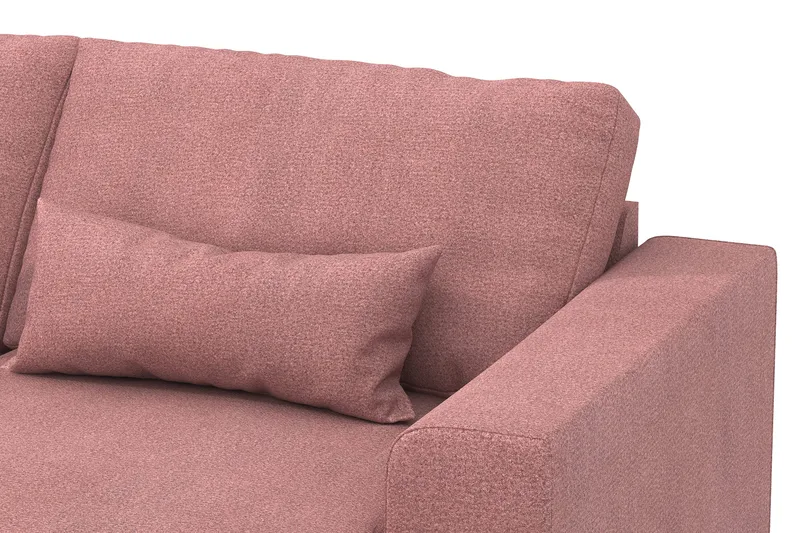 Copenhagen 5-sits Vänstervänd U-formad Soffa med Divan och Schäslong i Tyg - Rosa - Möbler - Soffa - U-soffa