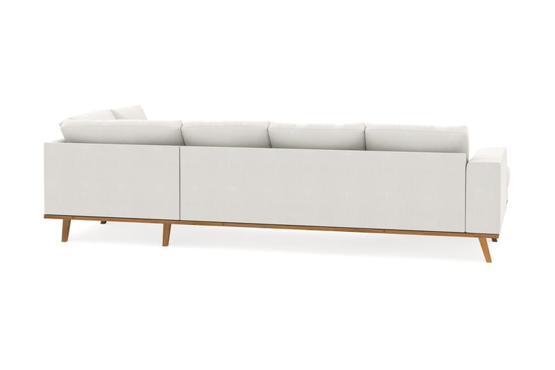 Copenhagen Compact 4-sits Högervänd U-formad Soffa med Divan och Schäslong i Tyg - Ljusgrå - Möbler - Soffa - U-soffa