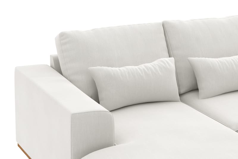 Copenhagen Compact 4-sits Högervänd U-formad Soffa med Divan och Schäslong i Tyg - Ljusgrå - Möbler - Soffa - U-soffa
