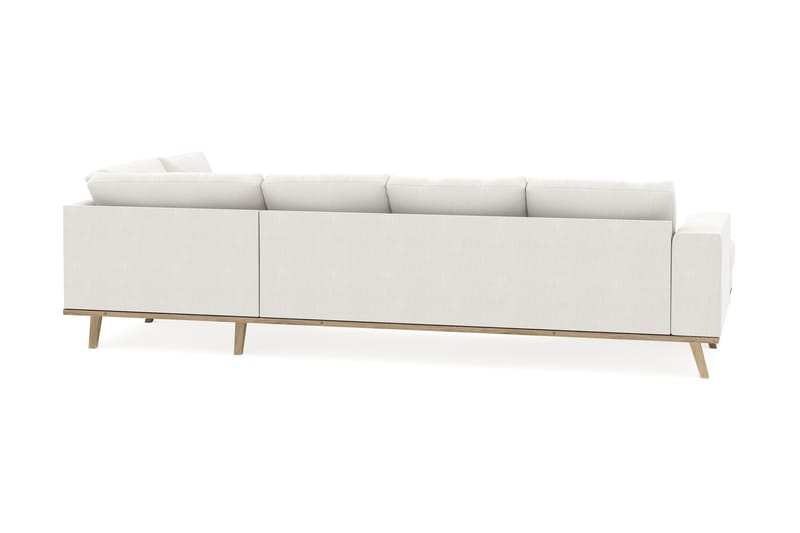 Copenhagen Compact 4-sits Högervänd U-formad Soffa med Divan och Schäslong i Tyg - Ljusgrå - Möbler - Soffa - U-soffa