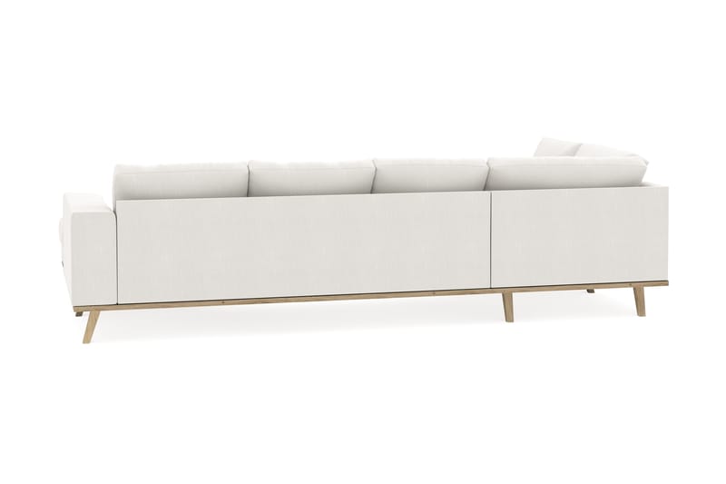 Copenhagen Compact 4-sits Vänstervänd U-formad Soffa med Divan och Schäslong i Tyg - Ljusgrå - Möbler - Soffa - U-soffa