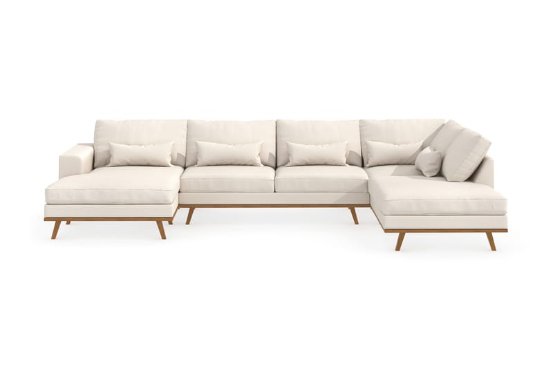 Copenhagen U-Soffa - Beige/Ek - U-soffa