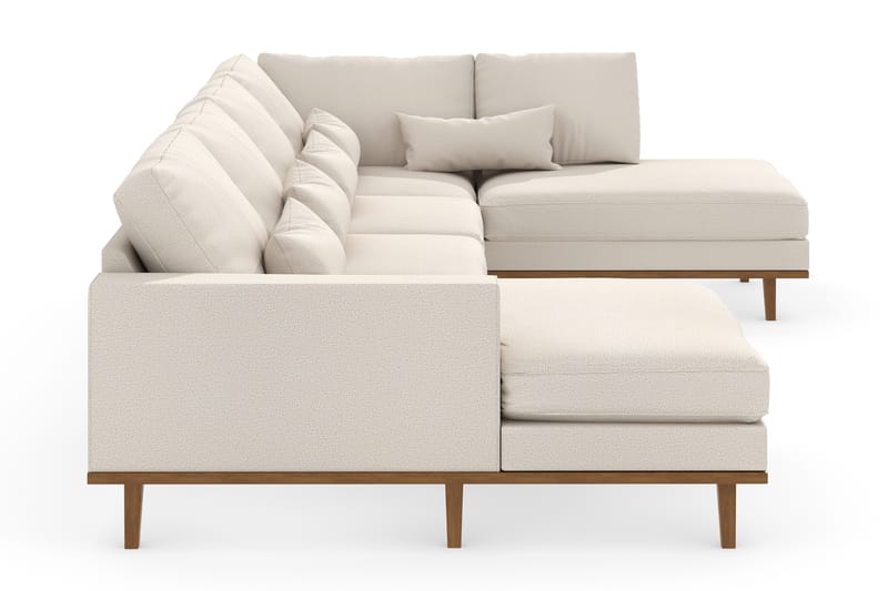 Copenhagen U-Soffa - Beige/Ek - U-soffa