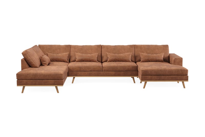 Copenhagen U-Soffa - Brun/Ek - Möbler - Soffa - U-soffa