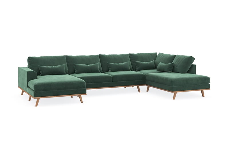 Copenhagen U-Soffa Höger - Mörkgrön - Möbler - Soffa - U-soffa