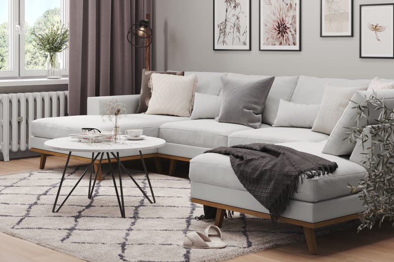 Copenhagen U-Soffa - Linnegrå - Möbler - Soffa - U-soffa