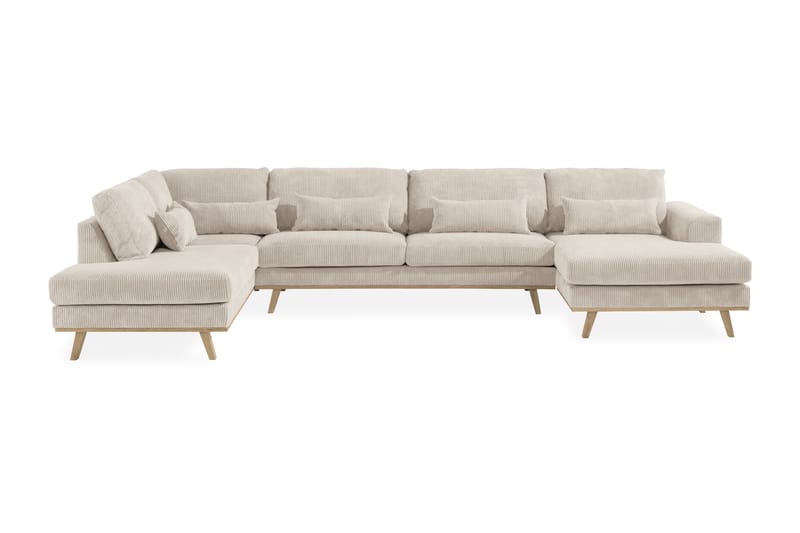 Copenhagen U-soffa Manchester - Beige - U-soffa