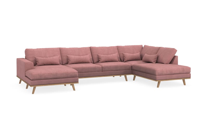 Copenhagen U-Soffa - Rosa - U-soffa