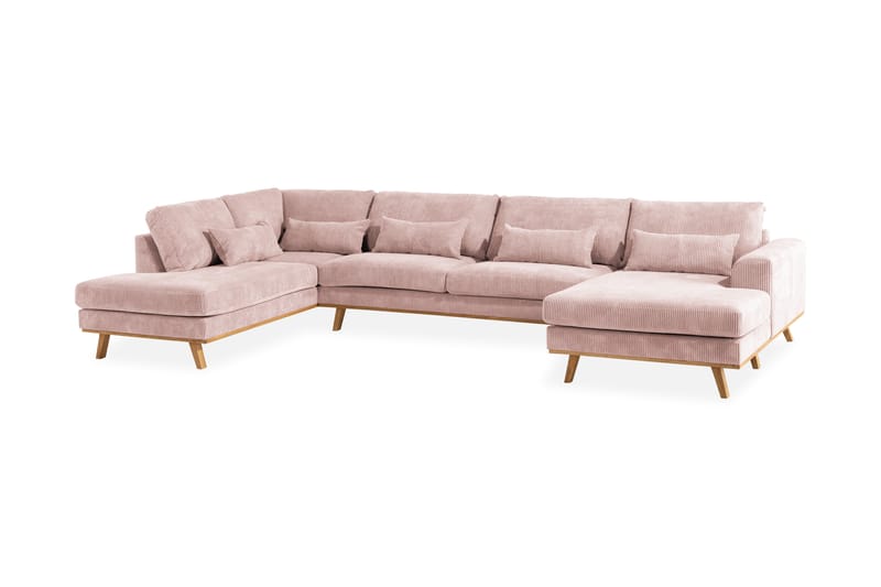Copenhagen U-Soffa - Rosa/Ek - Möbler - Soffa - U-soffa