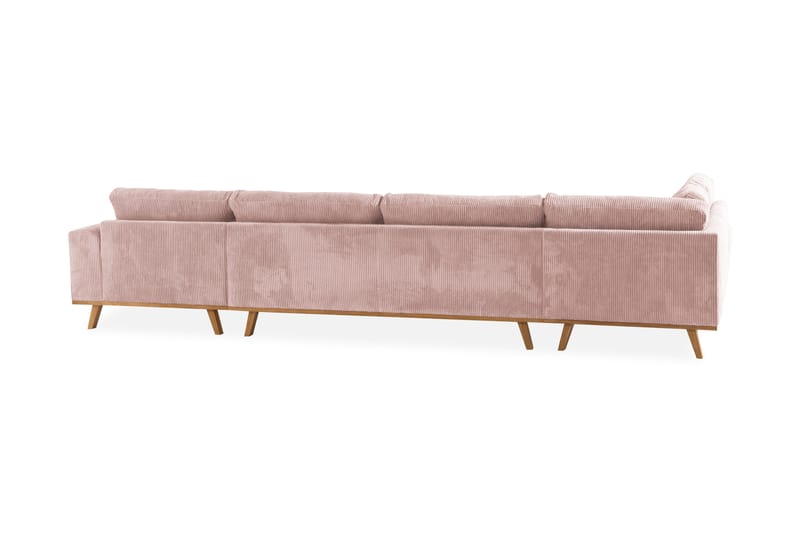 Copenhagen U-Soffa - Rosa/Ek - U-soffa