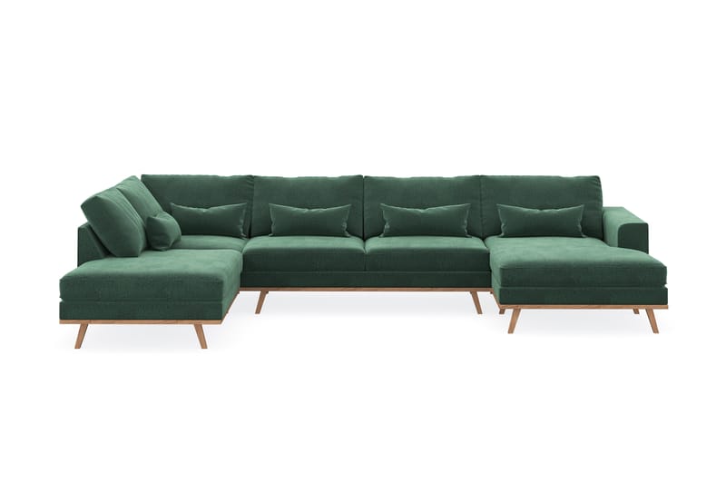 Copenhagen U-Soffa Vänster - Mörkgrön - Möbler - Soffa - U-soffa