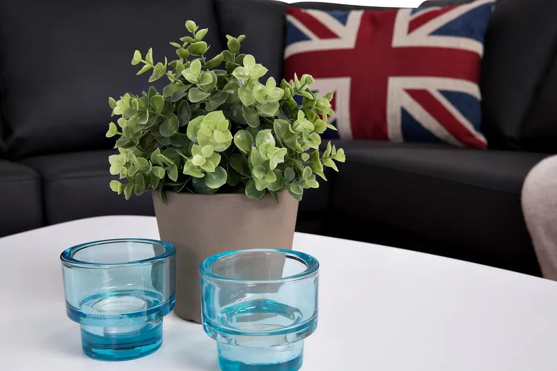 Crazy 4-sits Högervänd U-formad Large Soffa med Divan och Schäslong i Konstläder - Svart - Möbler - Soffa - U-soffa