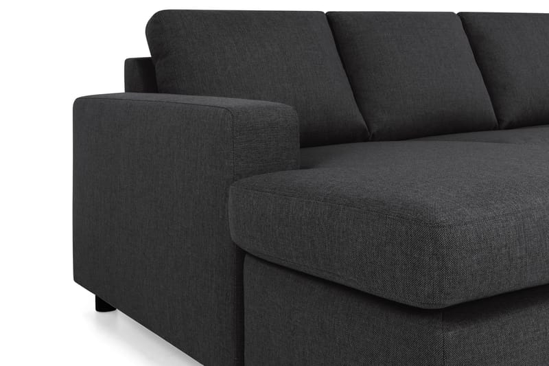 Crazy 4-sits Högervänd U-formad Large Soffa med Divan och Schäslong i Tyg - Antracit - Möbler - Soffa - U-soffa