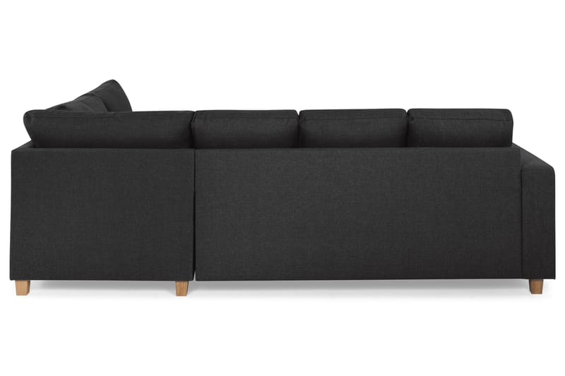 Crazy 4-sits Högervänd U-formad Large Soffa med Divan och Schäslong i Tyg - Antracit - Möbler - Soffa - U-soffa