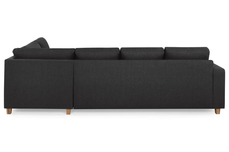 Crazy 4-sits Högervänd U-formad Large Soffa med Divan och Schäslong i Tyg - Antracit - Möbler - Soffa - U-soffa